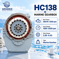 Boîte de vitesses marine SCDC Advance HC138 368HP 2500RPM, transmission robuste avec rapports 2.00-4.45 pour bateaux de pêche et bateaux de travail