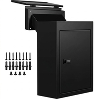 Boîtes aux lettres murales métalliques étanches à grande capacité pour extérieur, avec revêtement en poudre, modernes et durables, avec serrure à code mécanique – Offre Spéciale