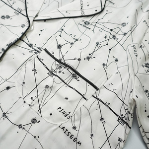 Vente en gros Ensembles de vêtements de nuit 2 pièces confortables en polyester doux pour femmes grande taille Pyjamas respirants pour la saison d'automne Marque privée - Product Image 6