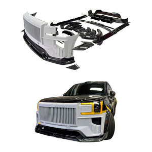 Kit carrosserie en fibre de carbone pour modification et amélioration de voiture 2025 : Lame de pare-chocs avant/arrière, jupes latérales, extension d'aile, spoiler arrière supérieur pour Zeekr 9X - Product Image 1