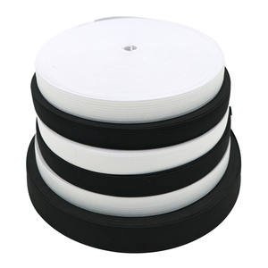 Nastro elastico con Logo personalizzato all'ingrosso 25mm 30mm 35mm 40mm 45mm nastro in maglia bianca nera nastro in poliestere + lattice Oeko-Tex - Product Image 1