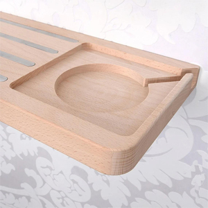 FSC BSCI personnalisé enfants enfants mural couleur Beige 60 tonies bois de hêtre massif Toniebox boîte à musique étagère - Product Image 5