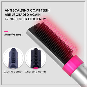 Lisseur de cheveux en céramique PTC à ions négatifs rechargeable par USB K.SKIN et peigne électrique pour salons de beauté - Product Image 3