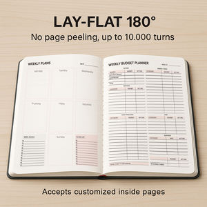 <span class=keywords><strong>Libreta</strong></span> de Notas con Cubierta de Papel <span class=keywords><strong>A5</strong></span>, Estilo Nuevo de Fábrica, Diario, Rastreador de Hábitos, Impresión Decorativa, Color Personalizado, Planificador de Presupuesto, Libretas Premium - Product Image 5