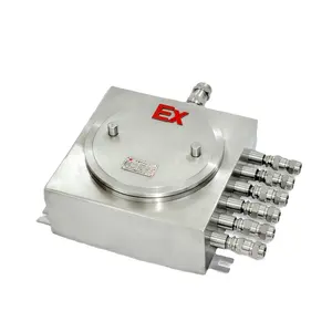 Cast Aluminum Explosion Proof Junction Box With Cable Gland 400*500*160mm Exd Iib Explosion Proof Enclosure Box