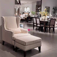 Yicheng Beauty Amerikanischer Landhausstil Einzelsitzer-Sessel mit Rückenlehne im Traditionellen Stoffdesign für Wohnzimmer, Arbeitszimmer und Loungebereiche