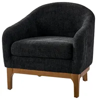 Chaise d'appoint en velours contemporain nordique Fauteuil moderne avec dossier pour la maison, la salle à manger et le salon Coiffeuse en bois