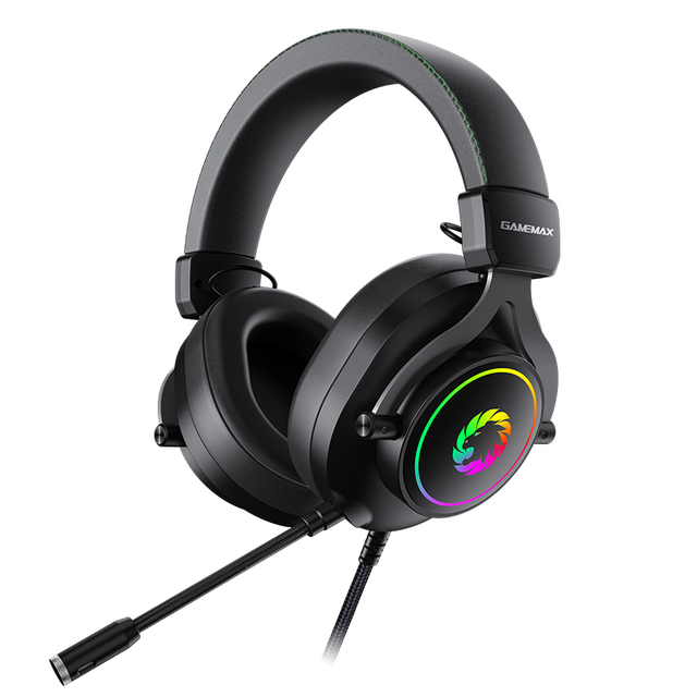 GAMEMAX 7.1 Surrund Sound Headphone Gaming Headphones Computer Headphone Gaming Headset Usb Gamer Headset
