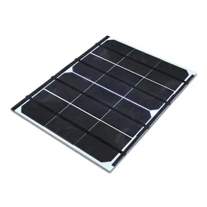 Panel surya mini tahan air kustom voltaic 5V panel surya kecil lembaran belakang aluminium 6V 6W panel surya untuk perangkat IoT