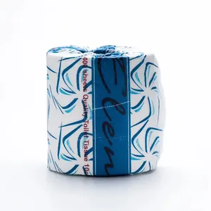Mixed Pulp Cheap Tissue Roll 3 Ply Paper Napkin 160 Sheets Tissue Paper Pattern Printed Toilet Paper