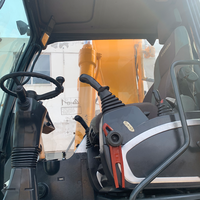 Excavatrice sur pneus Hyundai R210W-9 d'occasion 100% coréenne, 21 tonnes, avec moteur Cummins, pompe et PLC, modèle 2023, équipement pour travaux de terrassement