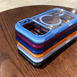 เคสใสแม่เหล็กสำหรับชาร์จไร้สาย iPhone 18 17 16 15 14 Pro Max  วัสดุอะคริลิกใสแบบไฮบริด พร้อมขอบกันกระแทก PC - Product Image 4