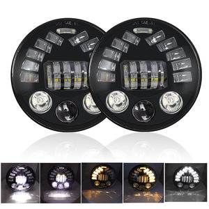 Faros LED Superbrillantes de 7 Pulgadas y 75W, Impermeables IP68, con Luz Alta y Baja, Bombilla H4 de 12V, 6000 Lúmenes, 6000-6500K, para Autos Universales - Product Image 3
