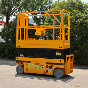 Elevador de tijera sobre orugas con orugas de altura de trabajo de 10m de alta calidad, elevador de tijera para trabajo de aire, elevador de 12m con gatos en pistas de rodillos - Product Image 3
