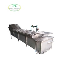 RVS 220V 500kg voedselverwerkingsmachine met motor 3.0KW vermogen voor groente- en fruitfabriek, 2 jaar garantie
