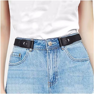 Cinturón elástico cómodo sin hebilla, sin hebilla, sin bulto, sin complicaciones, cinturones invisibles para mujeres y hombres - Product Image 1