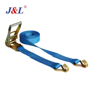 Julisling Hot Selling Cargo Binding Polyester Belt Break Strength 2t 4t 6t With J Hooks Used In Truck Or Car