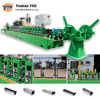 Machine de fabrication de tubes carrés en acier inoxydable/fer/acier, ligne de production de tubes, prix d'usine