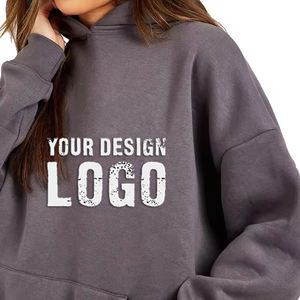 Sweat-shirt pour femme en coton lourd décontracté d'extérieur, surdimensionné, vente en gros, couleur unie, fitness, sport, ample, sweat-shirt pour femme - Product Image 6