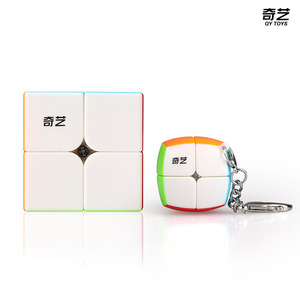 Qiyi 2x2 Keychain Rubik's <b>Cube</b> 3.5cm Mini <b>Puzzle</b> Pendant For Youth And Kids Unisex Toy - Product Image 4