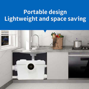 <span class=keywords><strong>Pompe</strong></span> centrifuge macératrice monophasée MISLIER <span class=keywords><strong>WC</strong></span> 110V 60Hz pour systèmes d'évacuation des eaux usées, <span class=keywords><strong>relevage</strong></span> <span class=keywords><strong>de</strong></span> sous-sol et toilettes - Product Image 3