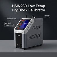 HSIN930 Calibrateur de blocs secs basse température portable avec écran tactile, four d'étalonnage de thermocouples et test de signal électrique