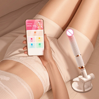 APP-gesteuerter Heiz- und Teleskop-Stoßdildo-Vibrator mit starkem Saugnapf und realistischer Textur – Erwachsenen-Sexspielzeug für Frauen