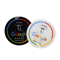 Carte NFC en acrylique RXS en vrac, compatible NFC213 13,56 MHz, autocollant de table étanche avec logo personnalisé pour restaurant, hôtel, OEM
