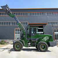 Chargeur frontal télescopique agricole tout-terrain diesel CE EPA 9500 kg à bras télescopique robuste