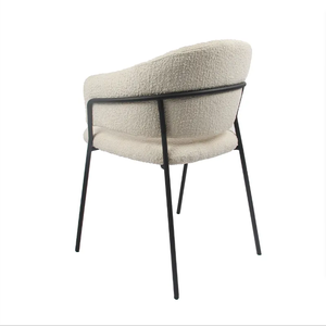 Venta al por mayor de muebles ligeros de lujo para el hogar único copetudo respaldo pasamanos brazo sofá silla comedor restaurante té café Silla de ocio - Product Image 3
