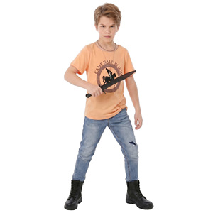 Costume Percy Jackson, t-shirt orange pour garçons, tenue de fête d'Halloween sur le thème du camp demi-sang - Product Image 1