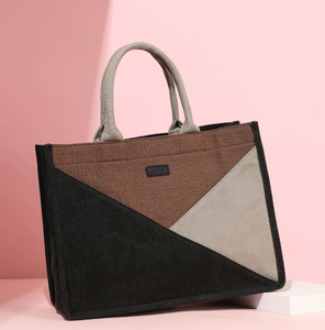 Sac fourre-tout 100% coton naturel, tissu vierge, sac de shopping en toile de coton fait main avec logo personnalisé - Product Image 4