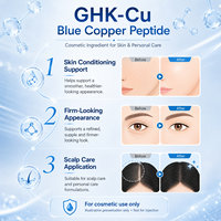 Approvisionnement direct usine : Peptide de cuivre GHK de qualité cosmétique, matière première, fabricant en vrac, 1kg, 5kg