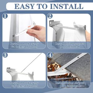 Support de Gouttière en Aluminium Personnalisé par l'Usine, <span class=keywords><strong>Clip</strong></span> de <span class=keywords><strong>Fixation</strong></span> Robuste pour l'Installation de Drainage de Toit - Product Image 4