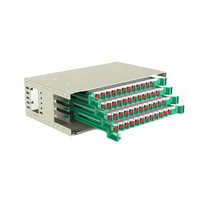 Panel Patch Fiber Optik 48 Port 2U Grosir, Frame Distribusi Optik Dasar 48 Core ODF Twilight Optic TW-ODF48P-DL ST/LC