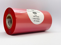 Pita Lilin Merah N101W 50mm X 300m 450m 600m Label Harga Promosi Penjualan
