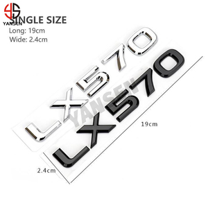 3D ABS Lexus Logo arrière coffre garde-boue porte emblème insigne voiture autocollant décalcomanies pour Lexus LX470 LX570 - Product Image 6
