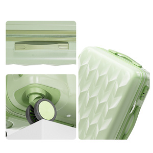 Green Grass 24 Inch Trolley <b>Suitcase</b> With 360 Degree Spinner Wheels Durable Zipper Closure Unisex Leisure Travel <b>Suitcase</b> - Product Image 4