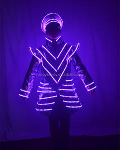 Vêtements lumineux LED pour homme Performance Wear Creative Clothing Stage Dancer armor Costume for club - Product Image 4
