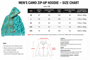 Felpa con Zip OEM Ricamata con Motivo Squalo, Stampa in Cotone con Motivo Mimetico e Lettere, Felpa Oversize con Zip Integrale Stile Streetwear - Product Image 6