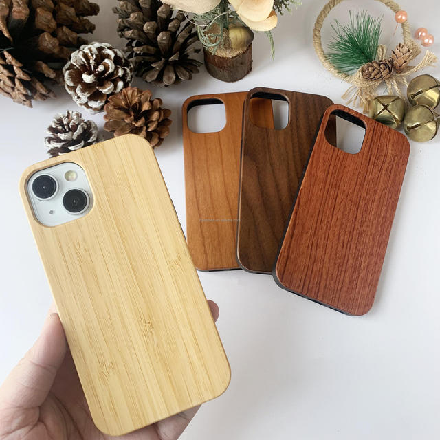 Real Wood Case for iPhone 15 14 13 12 Pro MAX X XR Natural Bamboo Cherry Wooden Hard Phone Back Cover Solid Wood Protective Case