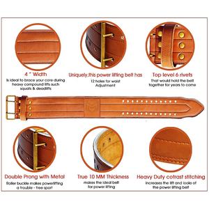 Nouvelle arrivée, ceinture de musculation personnalisée de 5 mm d'épaisseur, boucle à double pointe, ceinture de compétition de musculation, ceinture de gym en gros, équipement de fitness personnalisé - Product Image 5