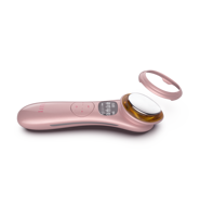 Masseur facial de chaleur de lumière LED portable ionique Anti-poches Anti-âge pour le rajeunissement profond de la peau et le resserrement du visage