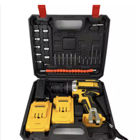 Kit combiné d'outils électriques OEM 24 pièces en gros, perceuse sans fil portative avec batterie au lithium et boîte à outils ODM