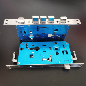 <span class=keywords><strong>Porte</strong></span> de sécurité moderne en acier inoxydable de <span class=keywords><strong>90</strong></span> <span class=keywords><strong>cm</strong></span>² avec serrure à languette réglable à tête large de 3 <span class=keywords><strong>cm</strong></span>, corps de serrure HONGWEI HW6068-SS argent, facile à installer - Product Image 4