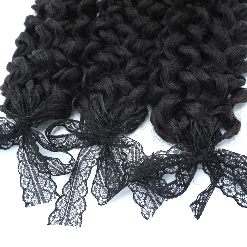 18-24" Water Wave Braiding Human Hair Bundle No Weft Remy Crochet Extensions Wholesale Factory Price for Professional Salon Detail Section 4
