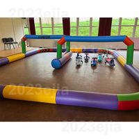 Piste de course gonflable commerciale en PVC Piste de course gonflable Go Karting Piste de course gonflable Rc pour quads