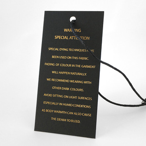 Étiquettes à balanç<span class=keywords><strong>oire</strong></span> en papier imprimé de haute qualité, pour vêtements épaispersonnalisés avec ruban pour sacs de marque de - Product Image 5