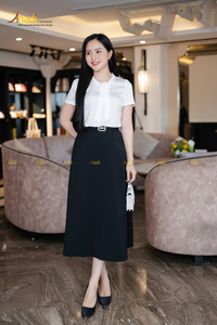 AVJ69 femmes bureau mode basique chemise haute couture forme standard bonne forme rétention à manches courtes jeune vente chaude - Product Image 2