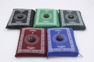 Xách tay cầu nguyện Mat thảm với la bàn hồi giáo cầu nguyện Mat thảm - Product Image 2